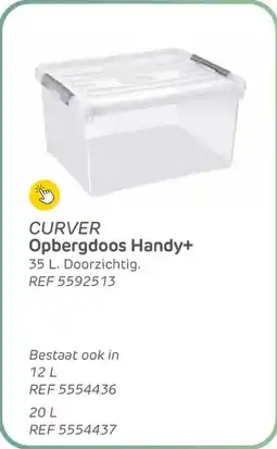 Brico Curver opbergdoos handy+ aanbieding