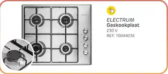 Electrum gaskookplaat