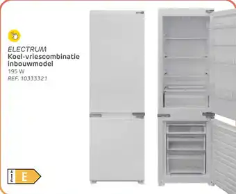 Electrum koel vriescombinatie inbouwmodel