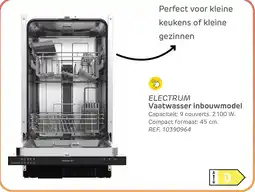 Brico Electrum vaatwasser inbouwmodel aanbieding