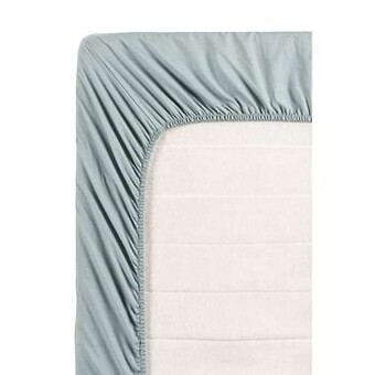 Leen Bakker Ambiante hoeslaken - grijs - 160x200 cm - Leen Bakker aanbieding