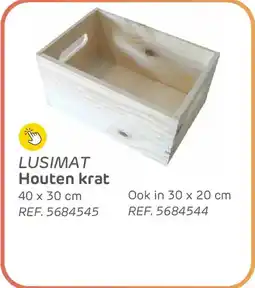 Brico Lusimat houten krat aanbieding