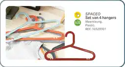 Brico Spaceo set van 4 hangers aanbieding