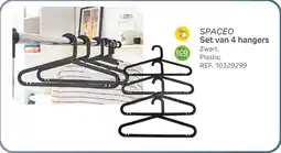 Brico Spaceo set van 4 hangers aanbieding