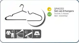 Brico Spaceo set van 8 hangers aanbieding