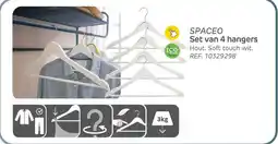 Brico Spaceo set van 4 hangers aanbieding
