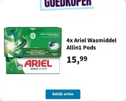 Plein.nl Ariel wasmiddel allin1 pods aanbieding