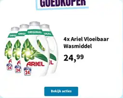 Plein.nl Ariel Vloeibaar Wasmiddel aanbieding