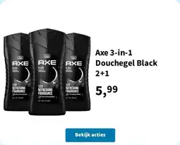 Plein.nl Axe 3-in-1 Douchegel Black 2+1 aanbieding