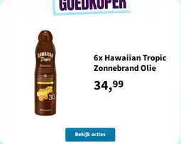 Plein.nl Hawaiian tropic zonnebrand olie aanbieding