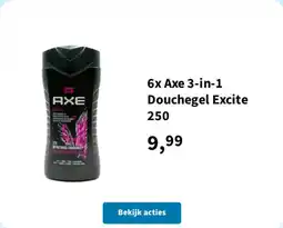 Plein.nl Axe 3-in-1 Douchegel Excite 250 aanbieding