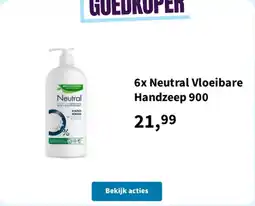 Plein.nl Neutral vloeibare handzeep 900 aanbieding