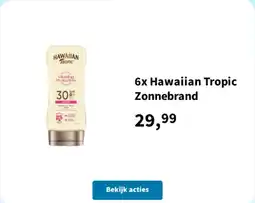 Plein.nl Hawaiian tropic zonnebrand aanbieding