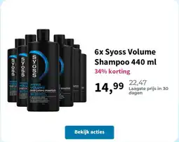 Plein.nl Syoss volume shampoo aanbieding