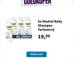 Plein.nl Neutral baby shampoo parfumvrij aanbieding