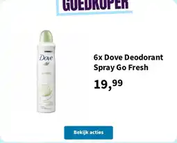 Plein.nl Dove Deodorant Spray Go Fresh aanbieding