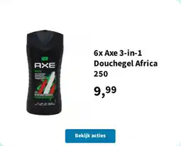 Plein.nl Axe 3-in-1 douchegel africa 250 aanbieding