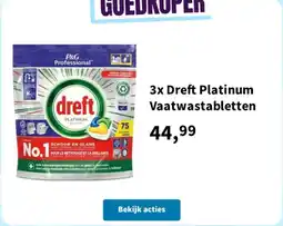 Plein.nl Dreft platinum vaatwastabletten aanbieding