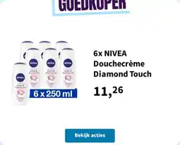 Plein.nl NIVEA Douchecrème Diamond Touch aanbieding