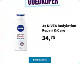 Plein.nl NIVEA Bodylotion Repair & Care aanbieding