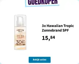 Plein.nl Hawaiian Tropic Zonnebrand SPF aanbieding
