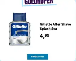 Plein.nl Gillette After Shave Splash Sea aanbieding