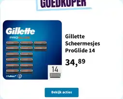 Plein.nl Gillette Scheermesjes ProGlide 14 aanbieding