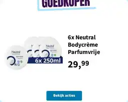 Plein.nl Neutral Bodycrème Parfumvrije aanbieding