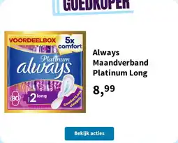 Plein.nl Always Maandverband Platinum Long aanbieding