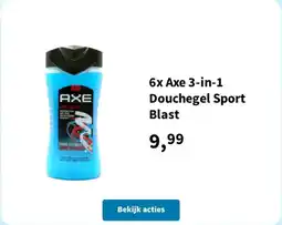 Plein.nl Axe 3-in-1 Douchegel Sport Blast aanbieding