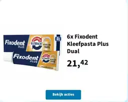 Plein.nl Fixodent Kleefpasta Plus Dual aanbieding