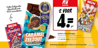 Jumbo Jumbo's chocoladerepen aanbieding
