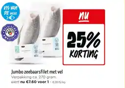 Jumbo Jumbo zeebaarsfilet met vel aanbieding