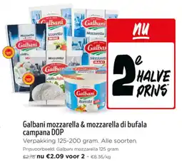 Jumbo Galbani mozzarella & mozzarella di bufala campana DOP aanbieding