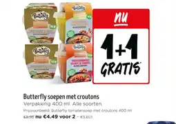 Jumbo Butterfly soepen met croutons aanbieding