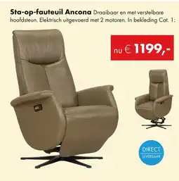 Woonsquare Sta-op-fauteuil Ancona aanbieding