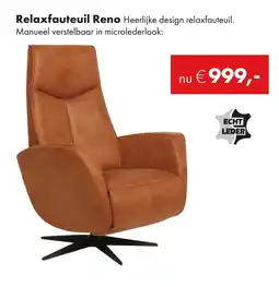 Woonsquare Relaxfauteuil Reno aanbieding