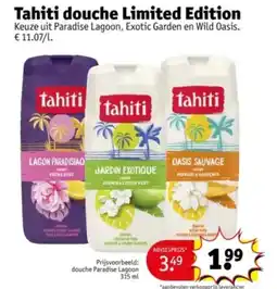 Kruidvat Tahiti douche Limited Edition aanbieding