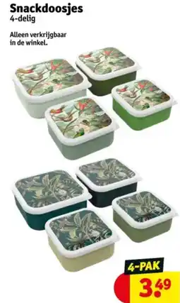 Kruidvat Snackdoosjes aanbieding