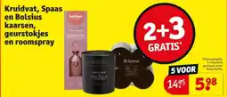 Kruidvat Kruidvat spaas en bolsius kaarsen geurstokjes en roomspray aanbieding