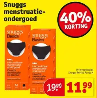 Kruidvat Snuggs menstruatie ondergoed aanbieding