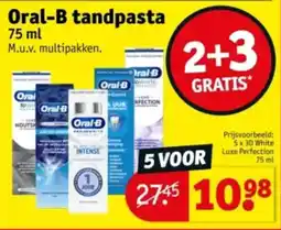 Kruidvat Oral-B tandpasta aanbieding