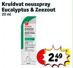 Kruidvat Kruidvat neusspray eucalyptus & zeezout aanbieding