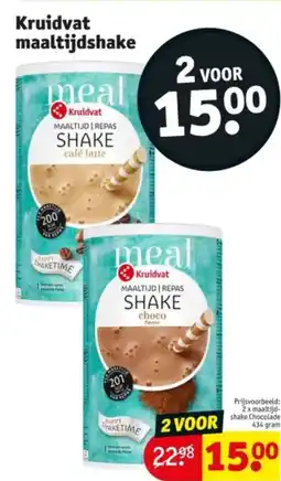 Kruidvat Kruidvat maaltijdshake aanbieding