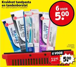 Kruidvat Kruidvat tandpasta en tandenborstel aanbieding