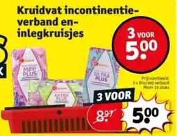 Kruidvat Kruidvat incontinentie verband en inlegkruisjes aanbieding