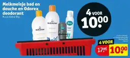 Kruidvat Melkmeisje bad en douche en odorex deodorant aanbieding
