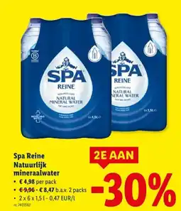 Lidl Natuurlijk mineraalwater aanbieding
