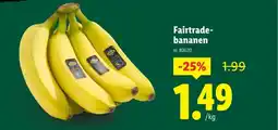 Lidl Fairtradebananen aanbieding