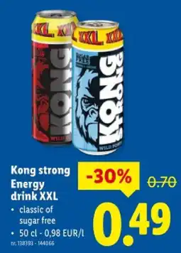 Lidl Energy drink XXL aanbieding